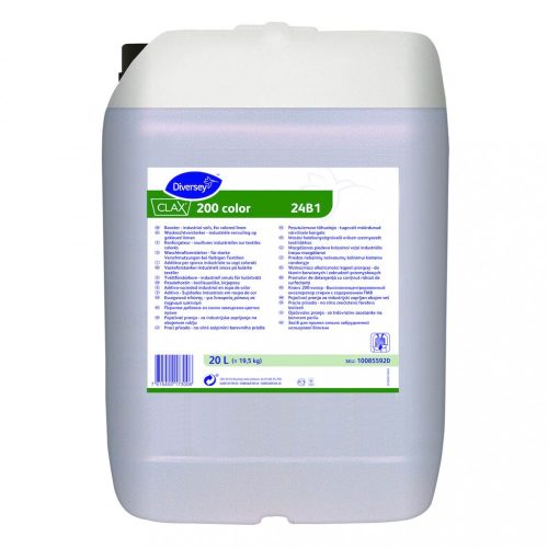 Clax 200 color 24B1 mosási hatékonyságnövelő erősen szennyezett színes textíliákhoz, 20 liter