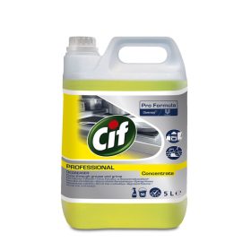   Cif Pro Formula Degreaser Concentrate kraftvoller Reiniger, Fettlöser für größere Küchenoberflächen, 5 Liter