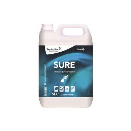 Sure Interior & Surface Cleaner W1779, növényi alapú felülettisztító szer, 2*5 liter/karton