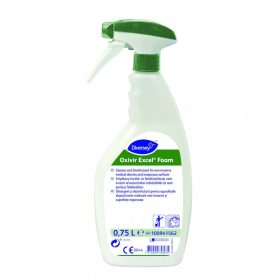   Diversey Oxivir Excel Schaumreiniger und Desinfektionsmittel für nicht-invasive medizinische Geräte und nicht poröse Oberflächen, 750 ml