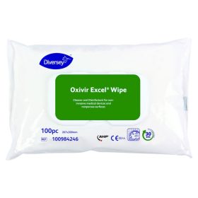   Diversey Oxivir Excel Wipe Reinigung und Desinfektionstuch, 100 Stück/Paket