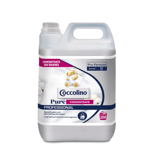 Coccolino Pro Formula Pure koncentrált lágyítószer, öblítőszer, 5 liter