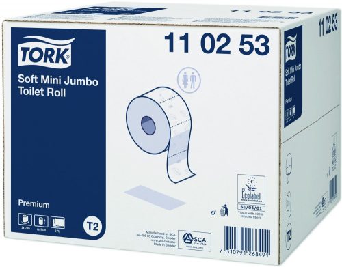 Tork Premium Schneeweißes Toilettenpapier, 12 Rollen/Karton