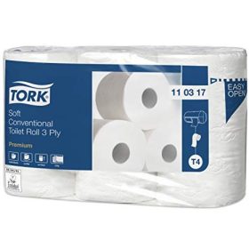   Tork Premium Soft (T4) kleine Rollentoilettenpapier, weiß, 3-lagig