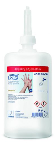 Tork S1 virucid hatású alkoholos folyékony kézfertőtlenítő, 1 liter