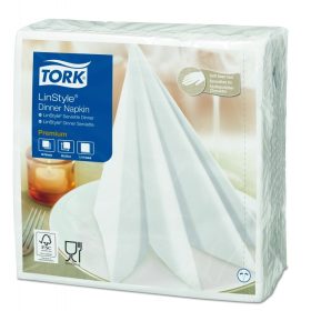   Tork LinStyle® fehér Dinner textilhatású szalvéta, 50 db/csomag