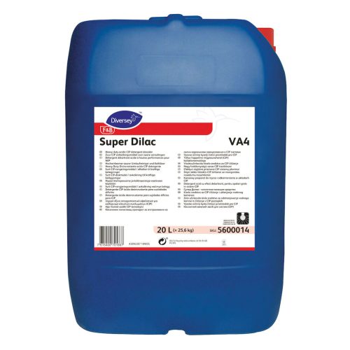 Super Dilac VA4 nagy hatékonyságú savas CIP tisztítószer, 20 liter