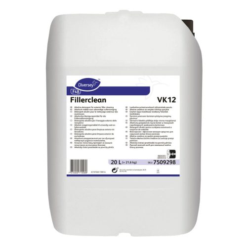 Fillerclean VK12 enyhén lúgos tisztítószer érzékeny felületek tisztítására, 20 liter