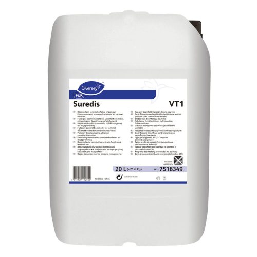 Divosan Suredis VT1 W4014 folyékony fertőtlenítőszer élelmiszeripari felhasználásra, 20 liter