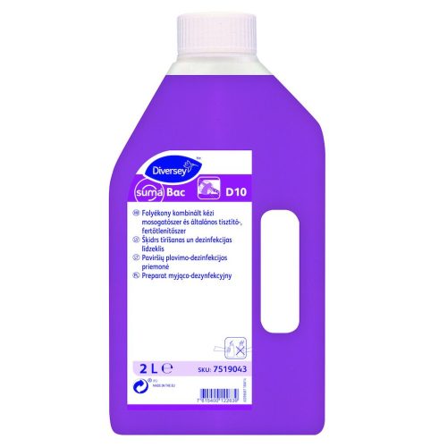 Suma Bac D10 tisztító- és fertőtlenítőszer, 2 liter