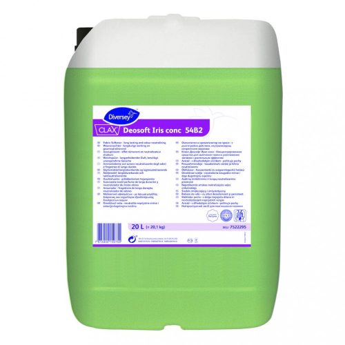 Clax Deosoft Iris concentrate 54B2 textilöblítőszer - hosszantartó illat, szagsemlegesítő hatás, 20 liter
