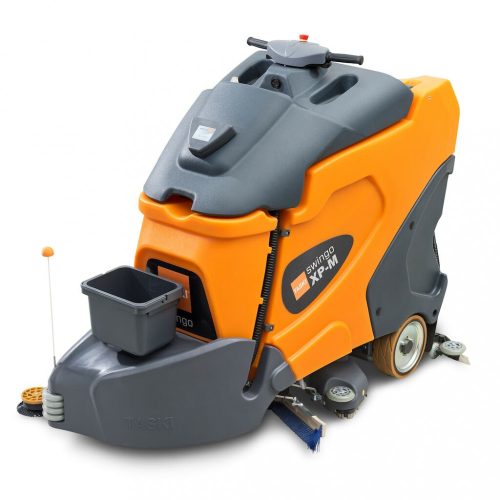 TASKI swingo XP-M B BMS IntelliSweep akkumulátor üzemű, kisméretű, ráállós súroló- és söprőgép