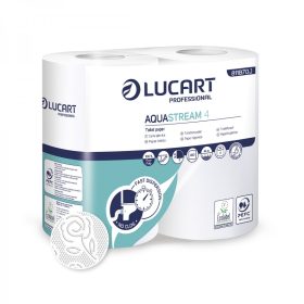 Lucart Aquastream 4 Toilettenpapier, 4 Rollen/Paket