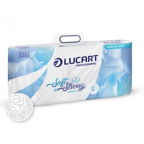 Lucart Strong 3.10 Toilettenpapier, 10 Rollen/Paket