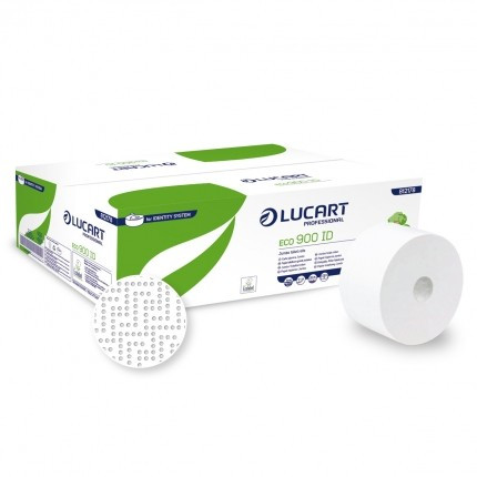 Lucart Eco 900 ID toalettpapír, fehér, 900 lap, 202 m, 12 tekercs/csomag