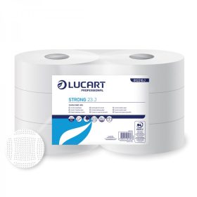   Lucart Strong 23 J schneeweißes Toilettenpapier, 6 Rollen/Paket