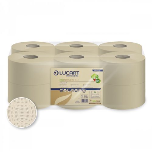 Lucart EcoNatural 19 J Toilettenpapier, 12 Rollen/Paket