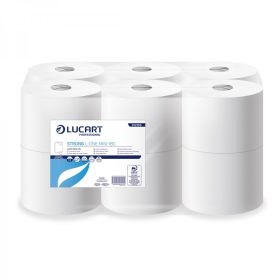   Lucart Strong L-One Mini schneeweißes Toilettenpapier, 12 Rollen/Paket