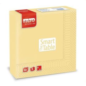   FATO Smart Table 33x33 szalvéta, 2 rétegű, pezsgő, 1/4-es hajtás, 50 lap/csomag