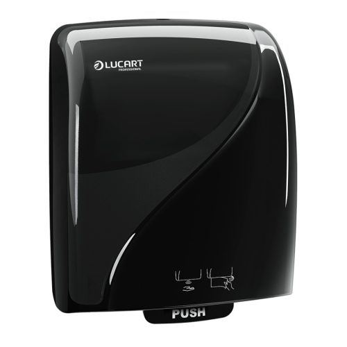 Lucart Identity Touch Free Autocut automata kéztörlő adagoló, fekete