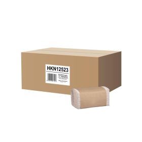   V hajtogatott kéztörlő 1 rétegű, natúr, 25x23cm, recy, 20x250 lap/karton (5000 lap)