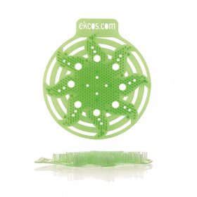   Ekcos Power Screen™ 30+ Tage Grün / Apfel Anti-Splash Pissoir-Einsatz, 10 Stück/Paket