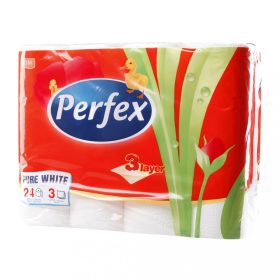 Perfex schneeweißes Toilettenpapier, 24 Rollen/Paket
