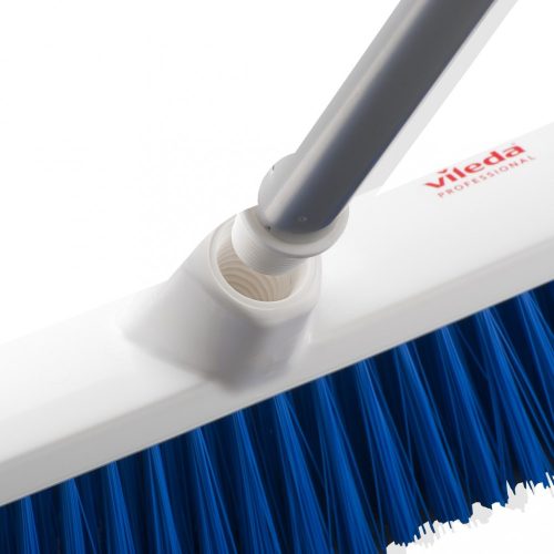 Vileda Professional Superior padlósúroló kefe, PBT, kék, nyélre rögzíthető, 30 cm